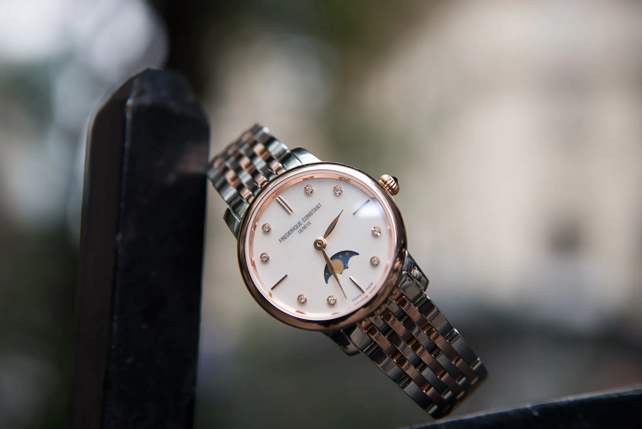 Classics Slimline Ladies Moonphase Watch FC-206MPWD1S2B
